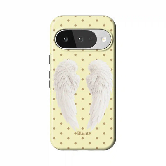 Butter Polka Wing Pixel Case