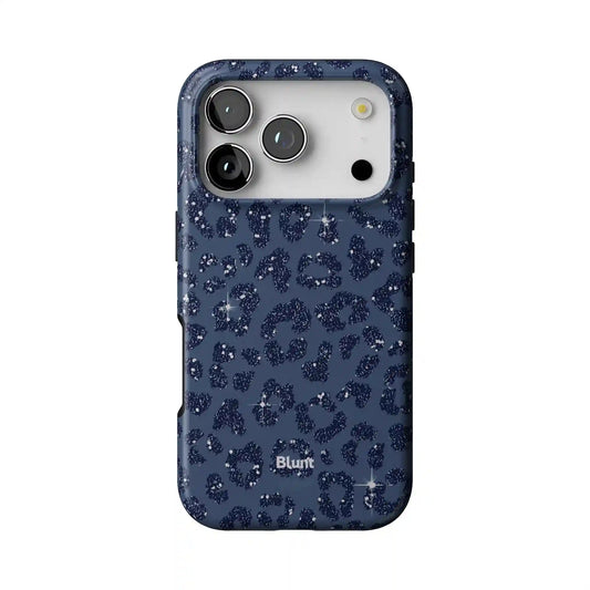 Blue Cheetah Print iPhone Case