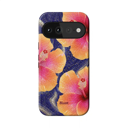Marble Blossom Pixel Case