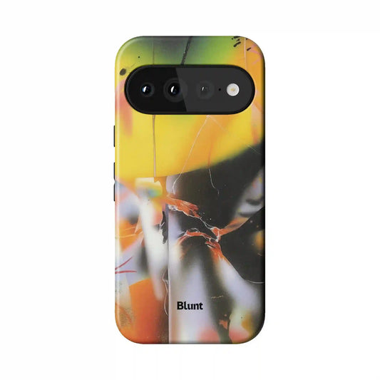 Golden Blur Pixel Case