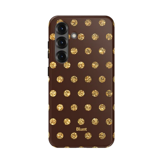 Gold Polka Samsung Case
