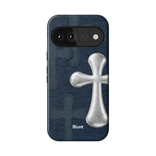 Silver Patch Pixel Case