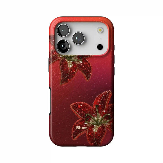 Scarlet Petals iPhone Case