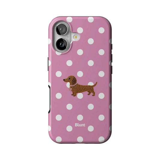 Polka Doxie iPhone Case