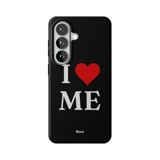 I Love Me in Black Samsung Case
