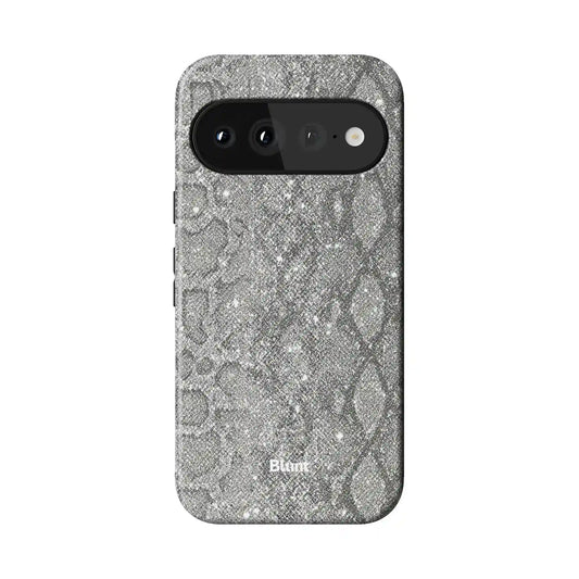 Silver Python Pixel Case