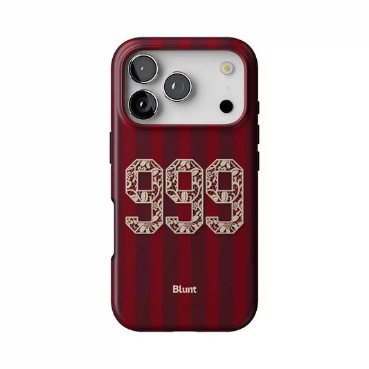 999 Crimson Stripe iPhone Case