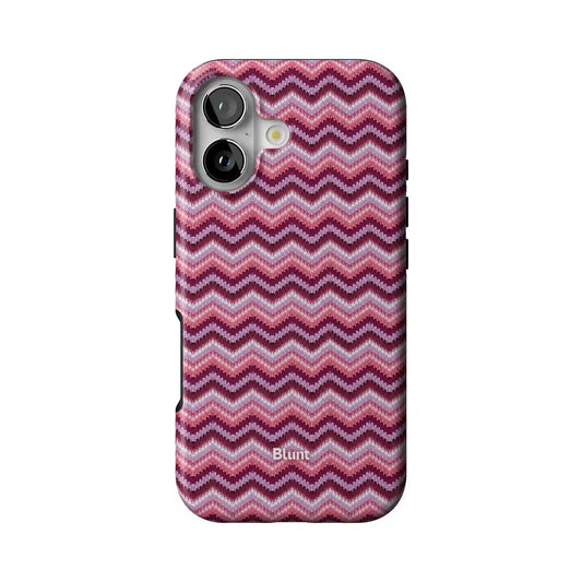 Plum Weave iPhone Case