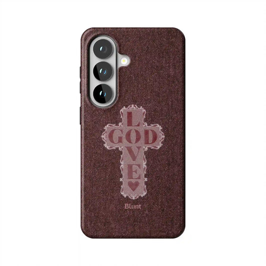 Love God Pink Cross Samsung Case