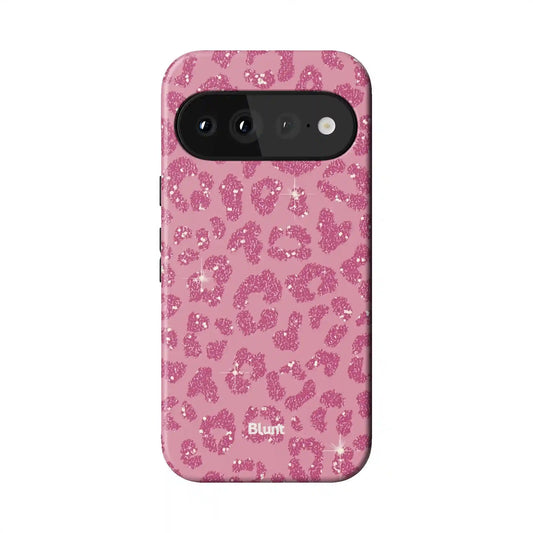 Pink Cheetah Print Pixel Case