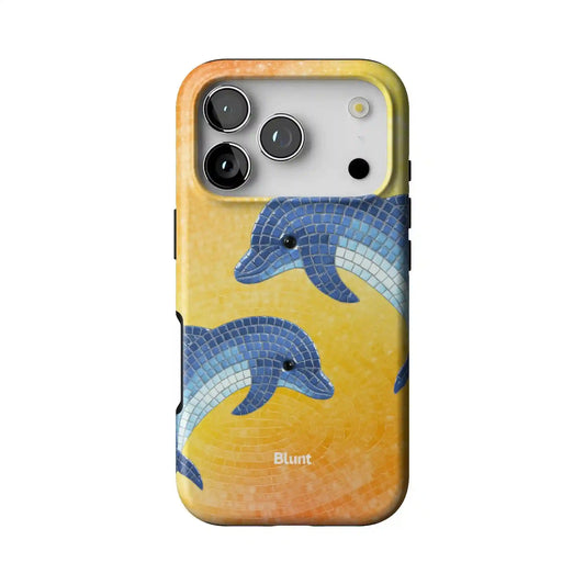 Sunset Delphine iPhone Case