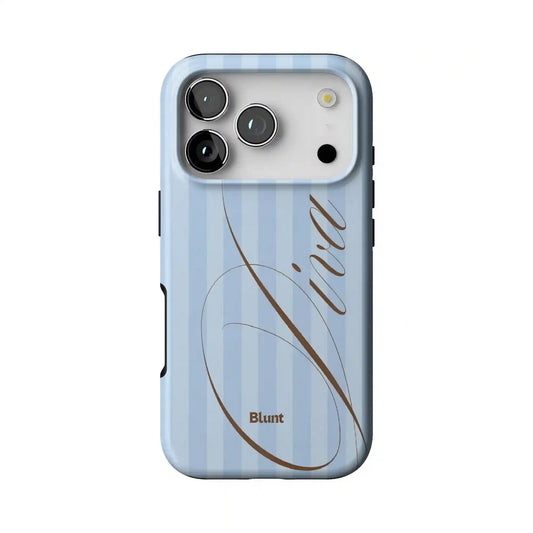 Blue Retro Diva iPhone Case