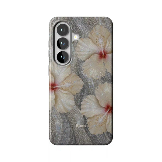 Silver Fleur Samsung Case
