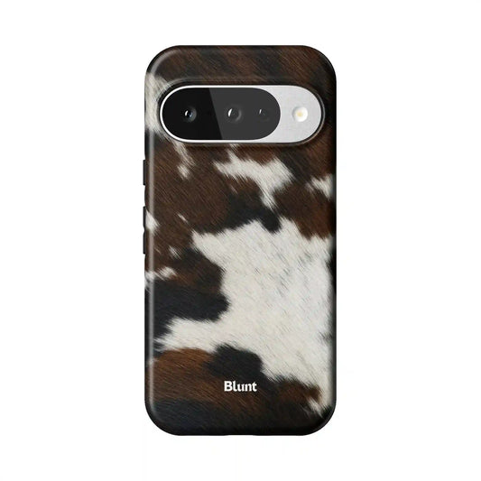 Chestnut Cowhide Pixel Case