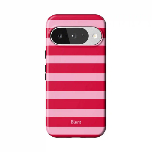 Cherry Stripe Pixel Case