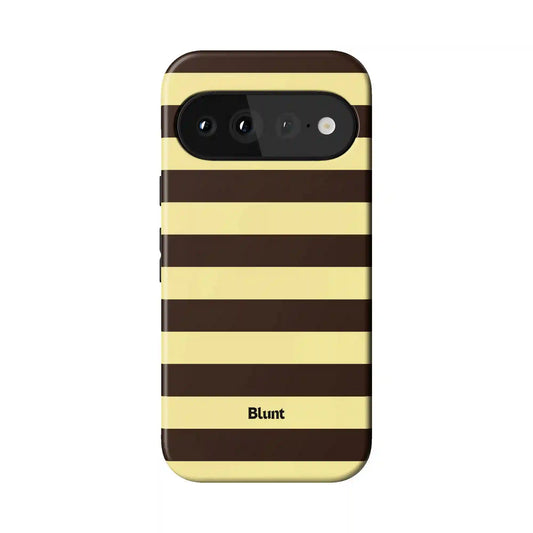Brown Butter Stripes Pixel Case