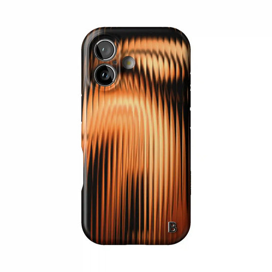 Copper Ripple Statement iPhone Case