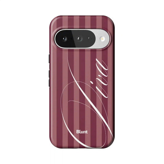 Maroon Retro Diva Pixel Case