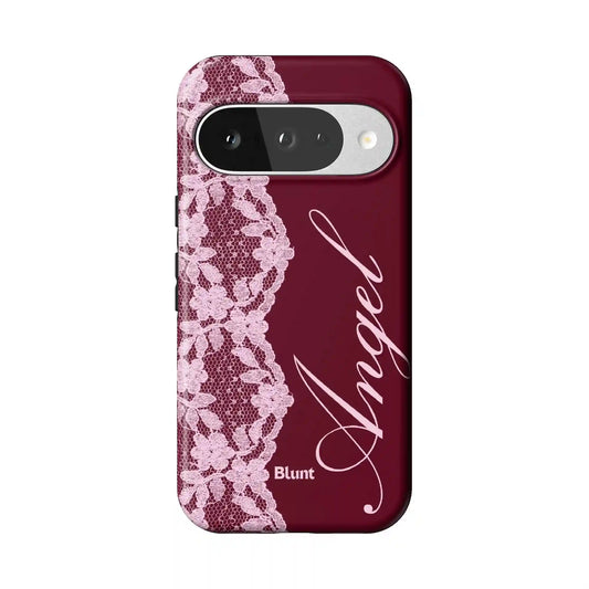 Red Lace Angel Pixel Case