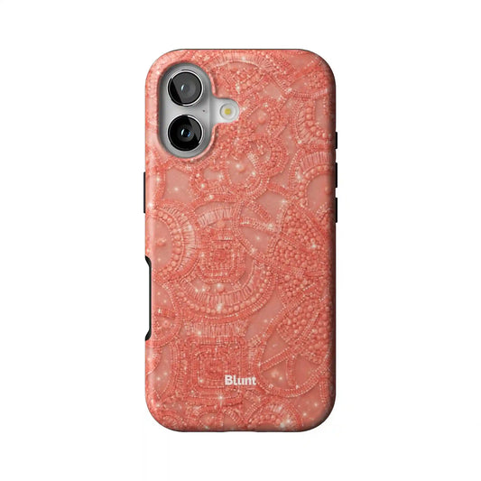 Coral Glam iPhone Case