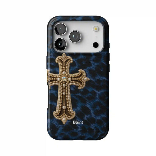 Blue Saint Bling iPhone Case