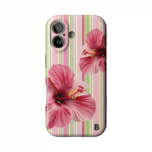 Sugar Stripe Bloom Statement iPhone Case