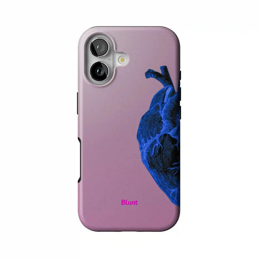 Anatomy Heart Blue iPhone Case