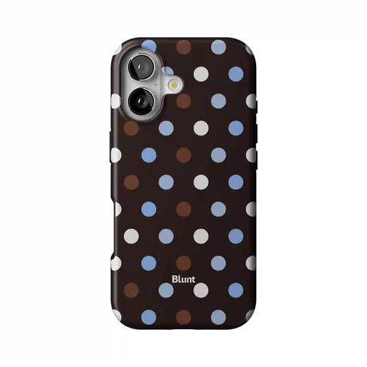 Timber Blue Polka iPhone Case