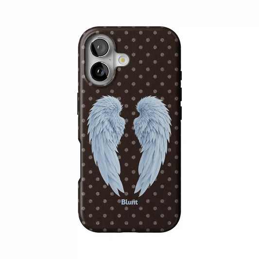 Brown Polka Wing iPhone Case