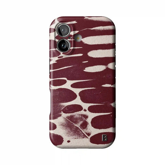 Crimson Noir Abstract Statement iPhone Case