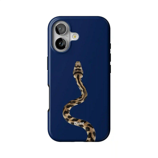 Navy Serpent iPhone Case