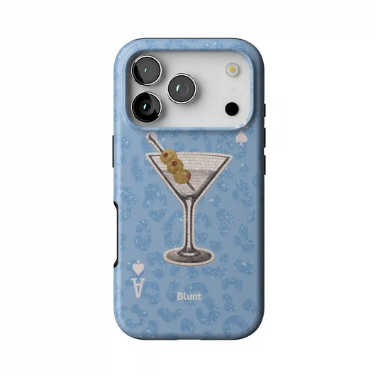 Blue Dirty Martini iPhone Case