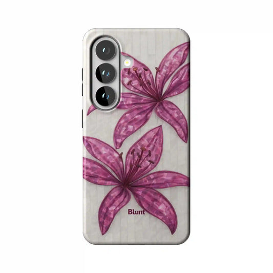 Purple Floral Luster Samsung Case