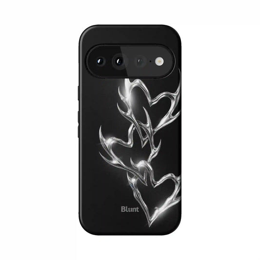 Chrome Flame Pixel Case