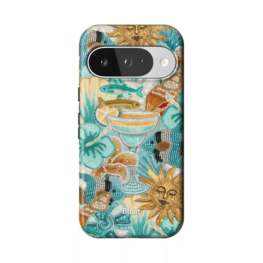 Teal Tropics Pixel Case