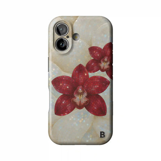 Crimson Orchid Statement iPhone Case