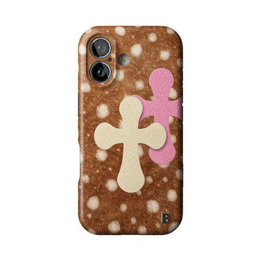 Crossed Doe Statement iPhone Case