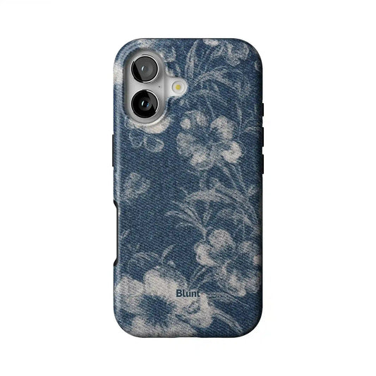 Denim Bloom iPhone Case