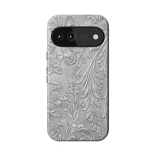 Tooled Silver Pixel Case