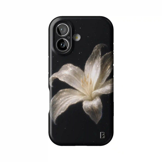 White Lilly Statement iPhone Case