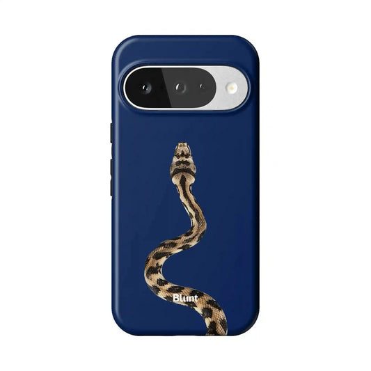 Navy Serpent Pixel Case