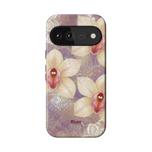 Floral Amethyst Pixel Case