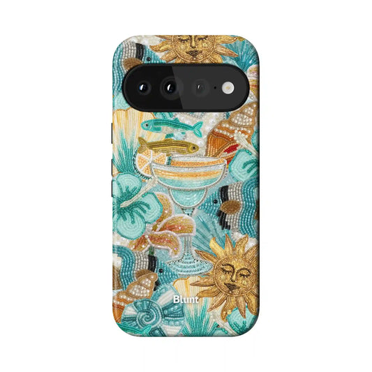 Teal Tropics Pixel Case