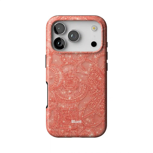 Coral Glam iPhone Case