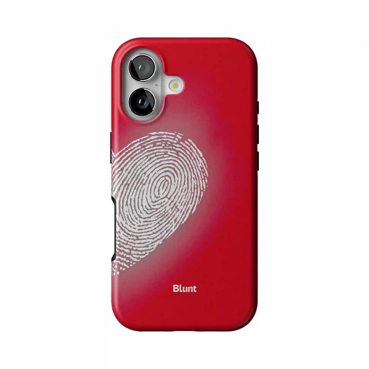 Heart Print Red iPhone Case