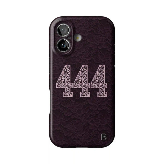 444 Blessed Plum Statement iPhone Case