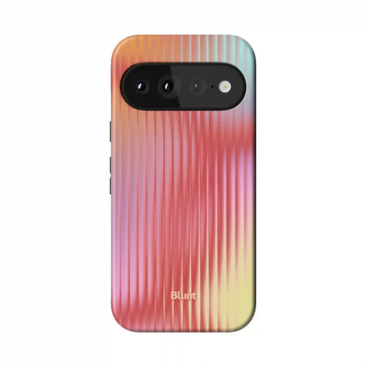 Coral Glass Pixel Case