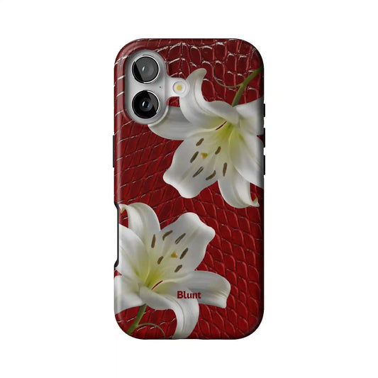 Crimson Lily iPhone Case