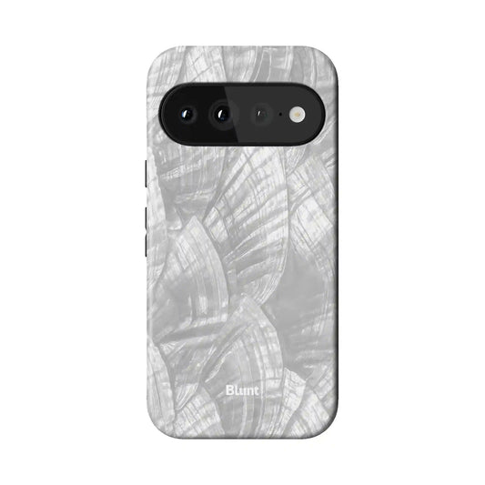 Silver Petals Pixel Case