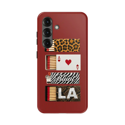 Burgundy Match Samsung Case